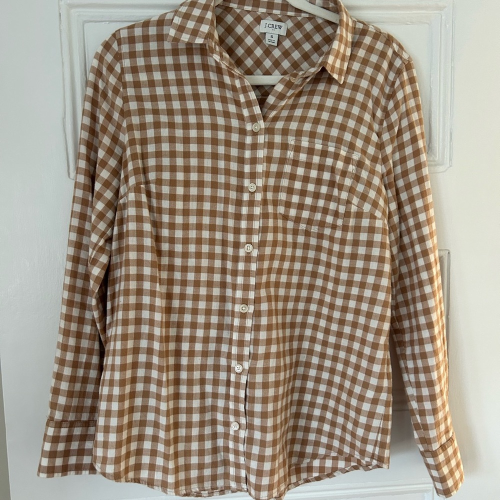 J Crew Flannel Button Down Shirt
